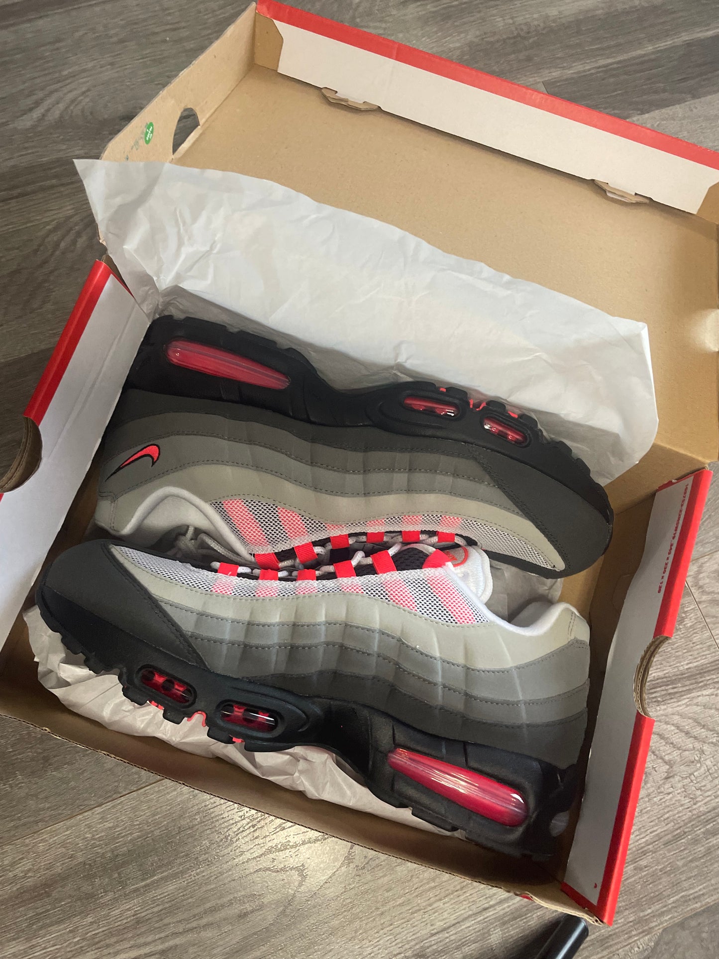 Nike air max 95 solar red big bubble 2025 new