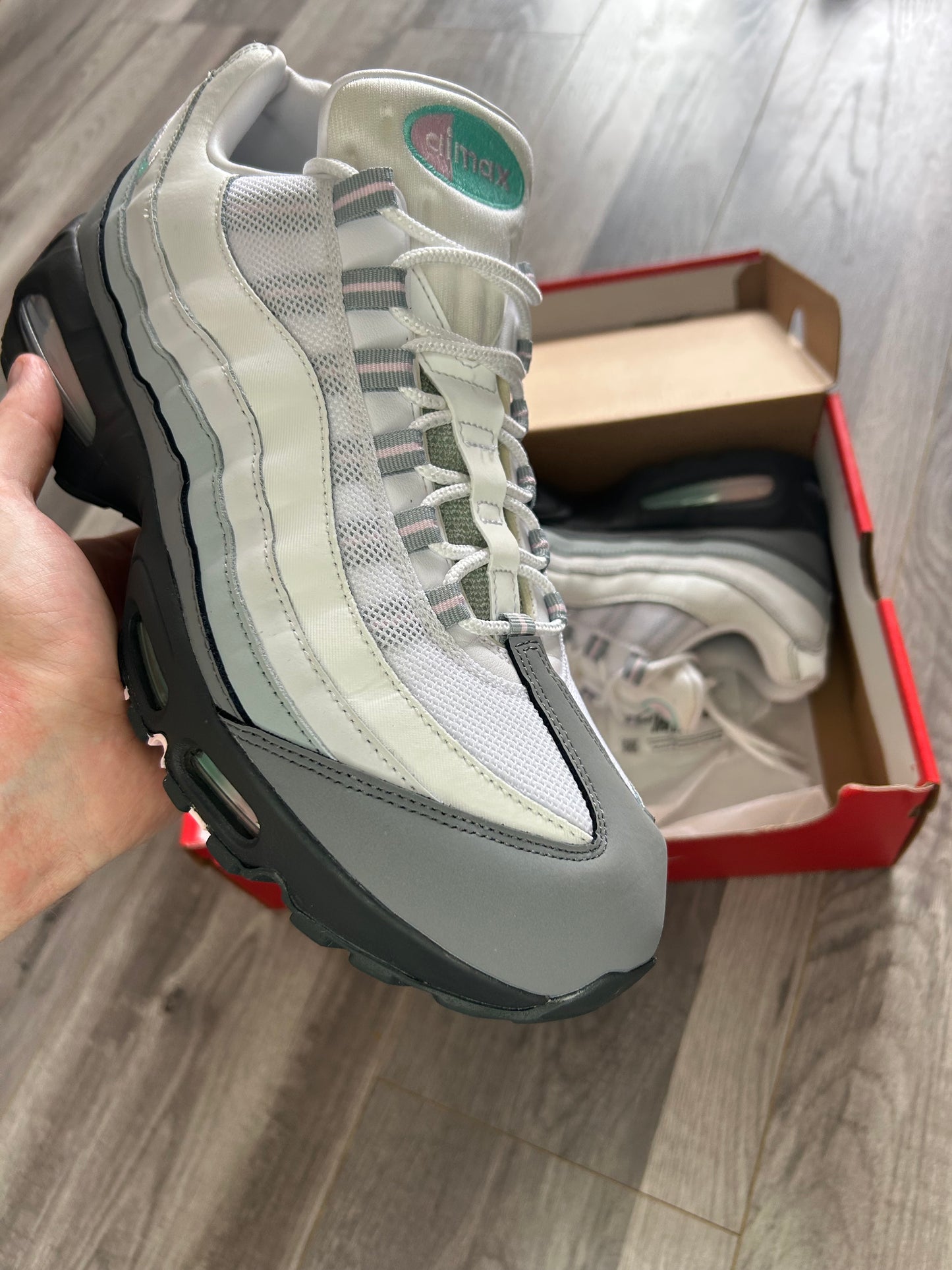 Nike Airmax 95 pink apple big bubble uk 11 used