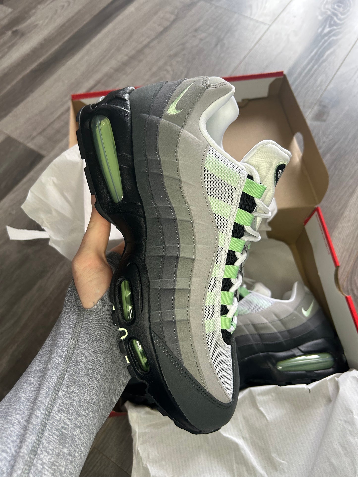 Nike Airmax 95 fresh mint big bubble uk 10 brand new