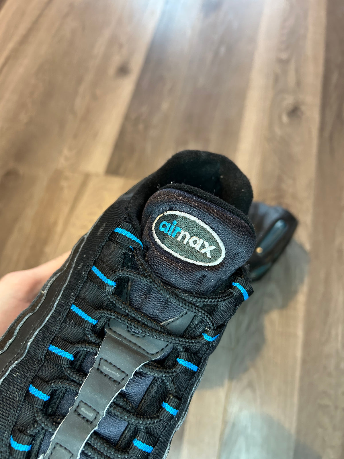 Nike Airmax 95 black laser blue uk 7 used