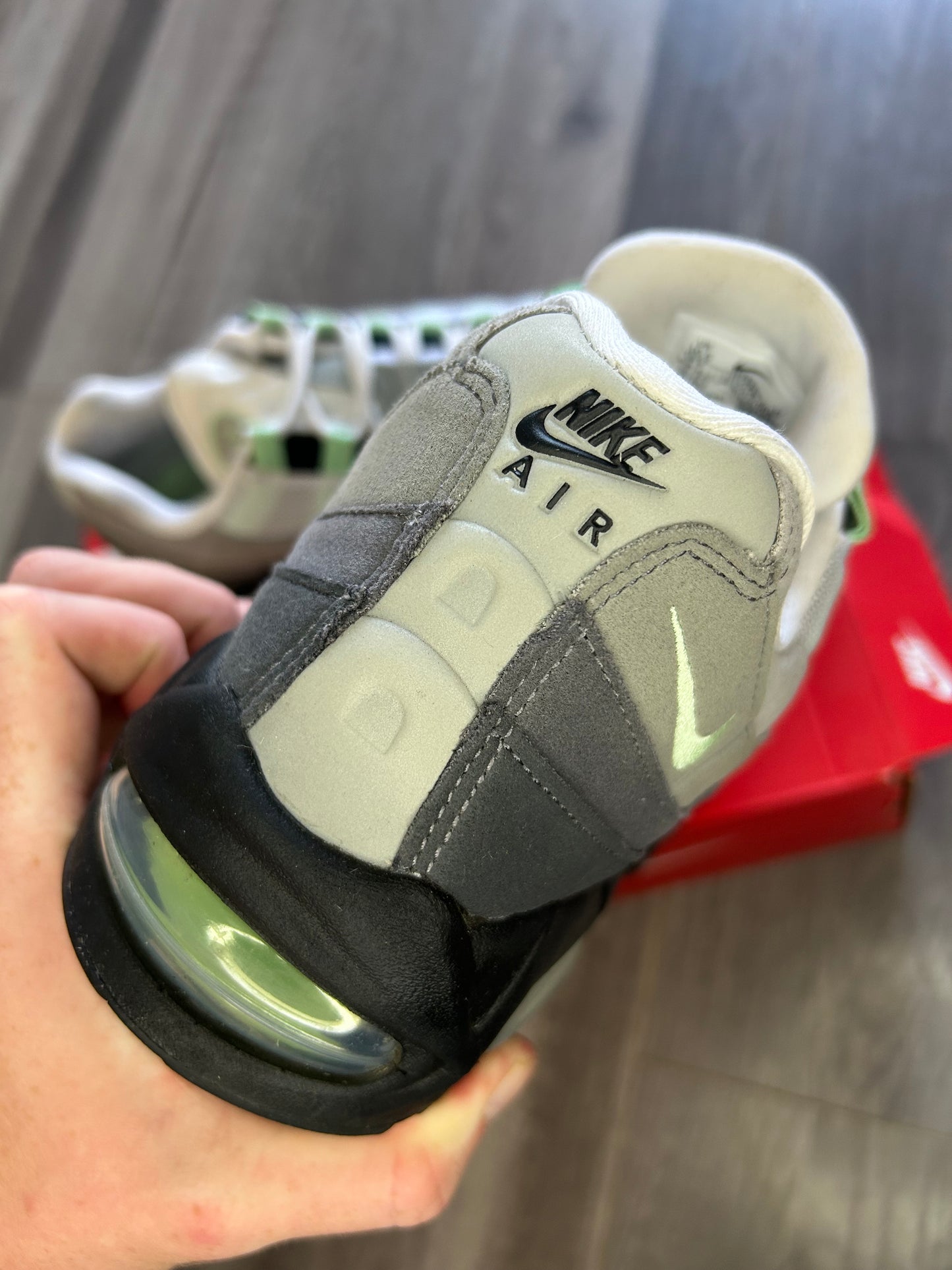 Nike Airmax 95 fresh mint big bubble used uk 8