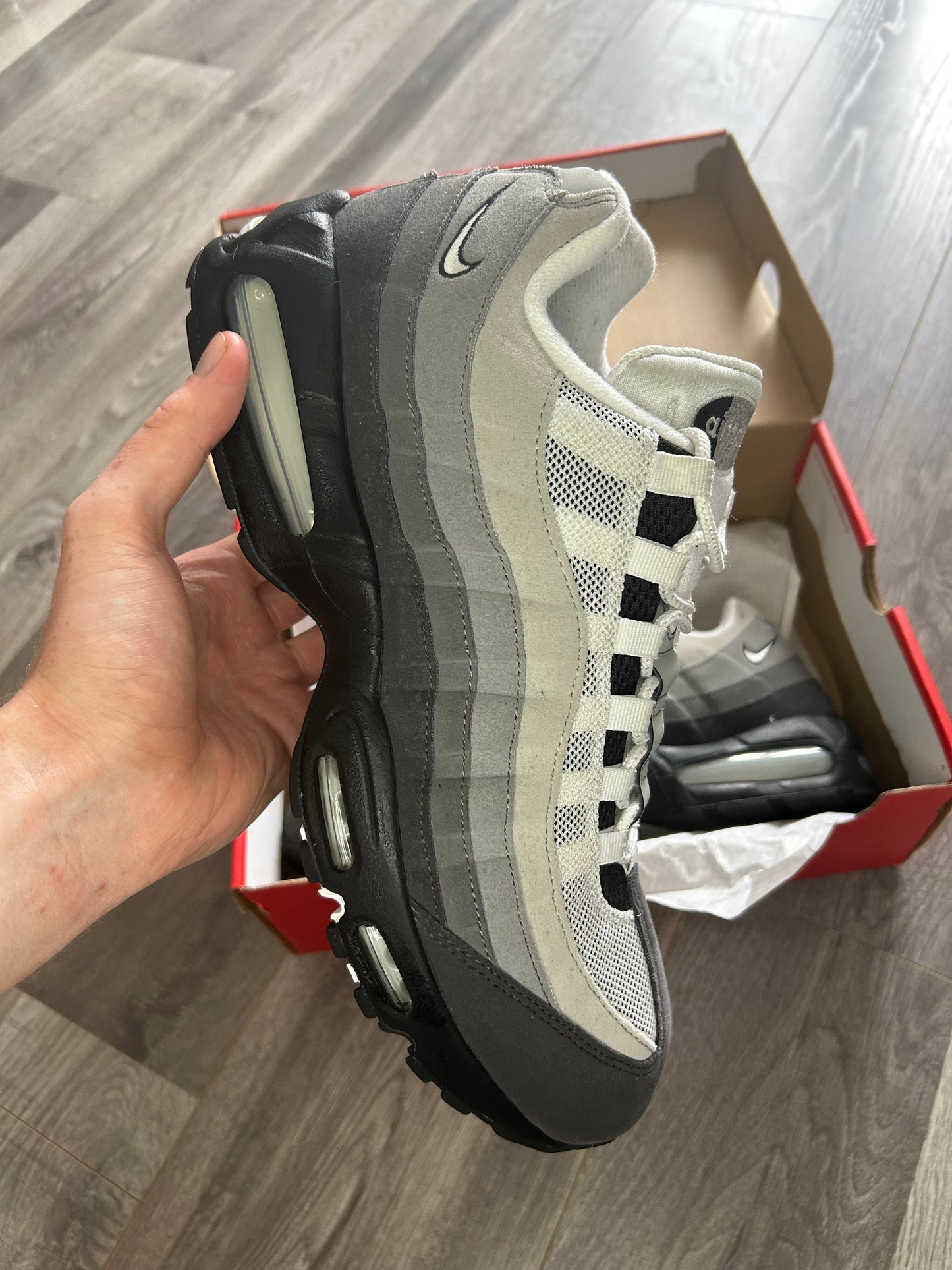 Nike Airmax 95 granite big bubble used uk 12