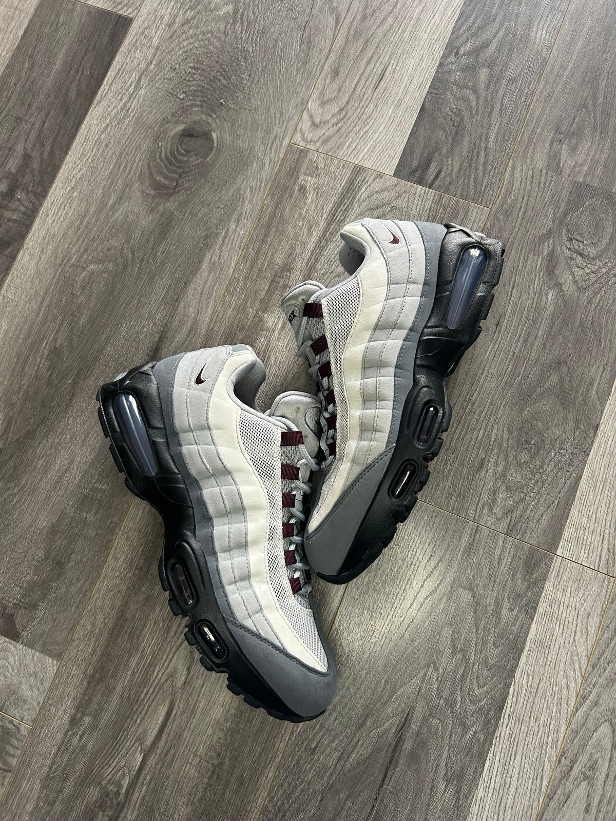Nike Airmax 95 burgundy crush big bubble uk 9 used
