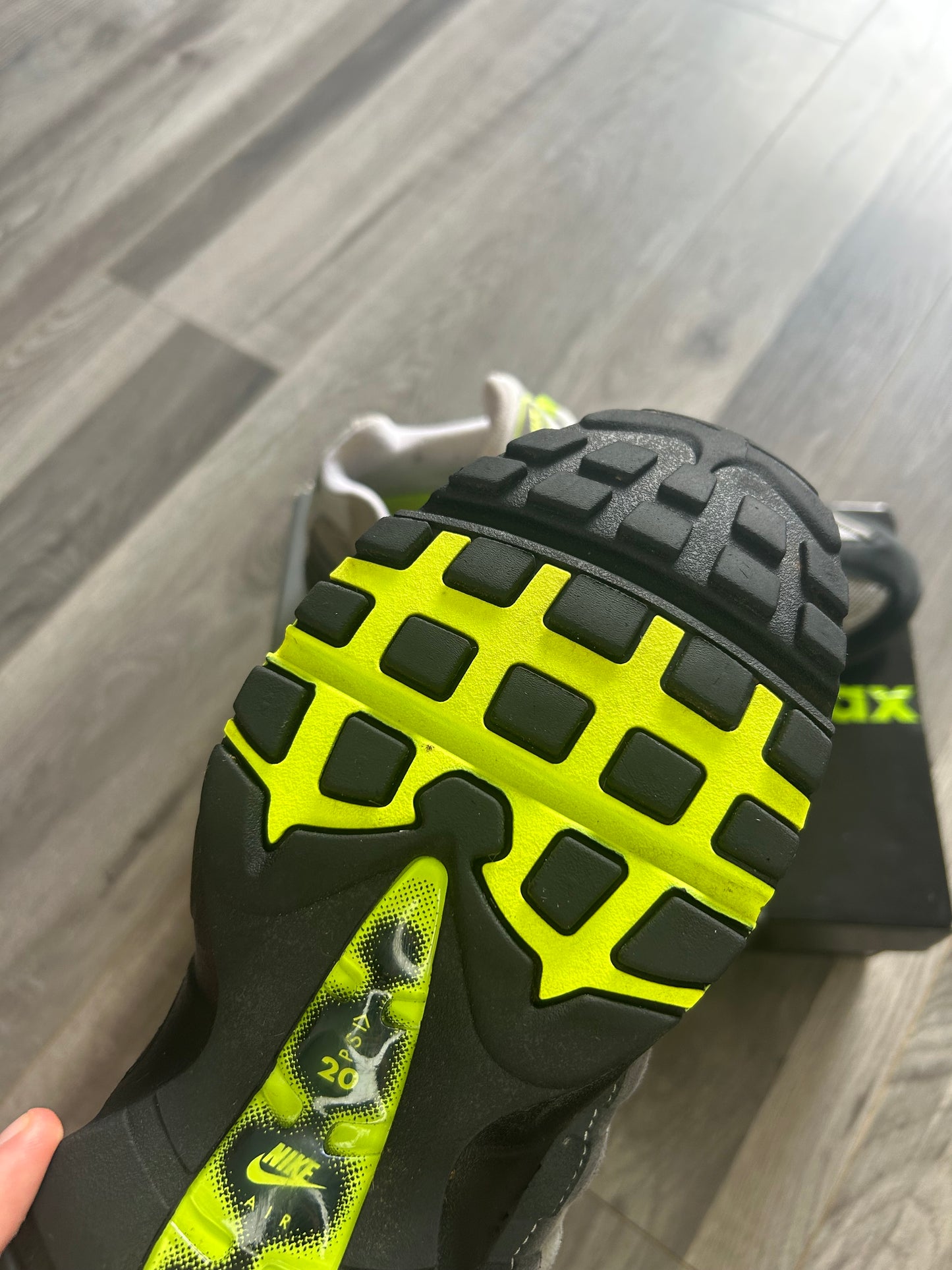 Nike Airmax 95 big bubble neon 2026 uk 10.5 used