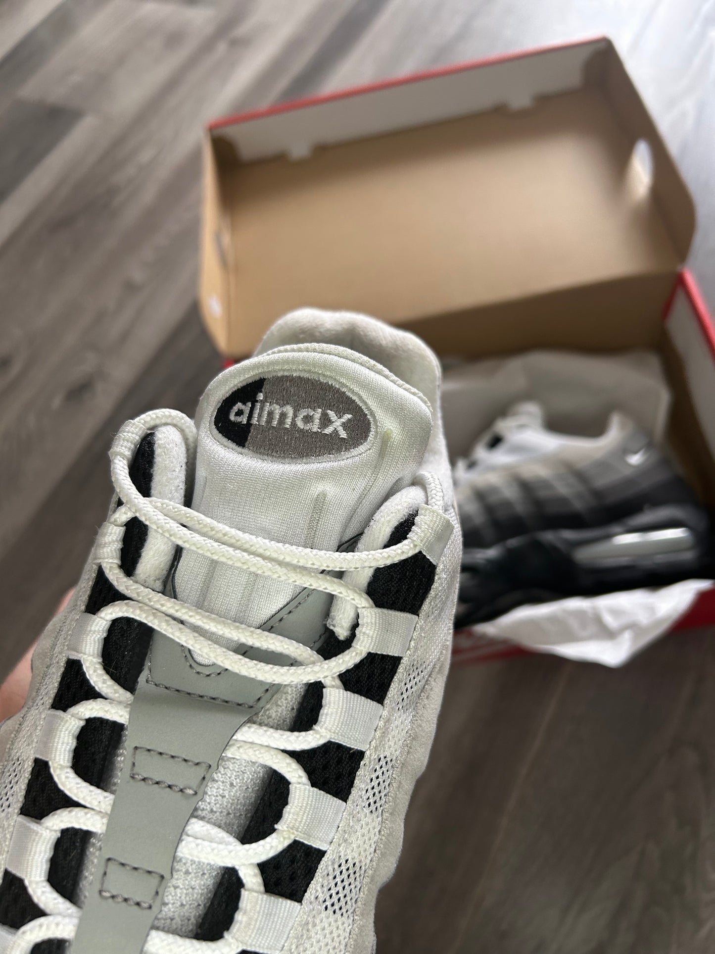 Nike Airmax 95 granite big bubble used uk 12