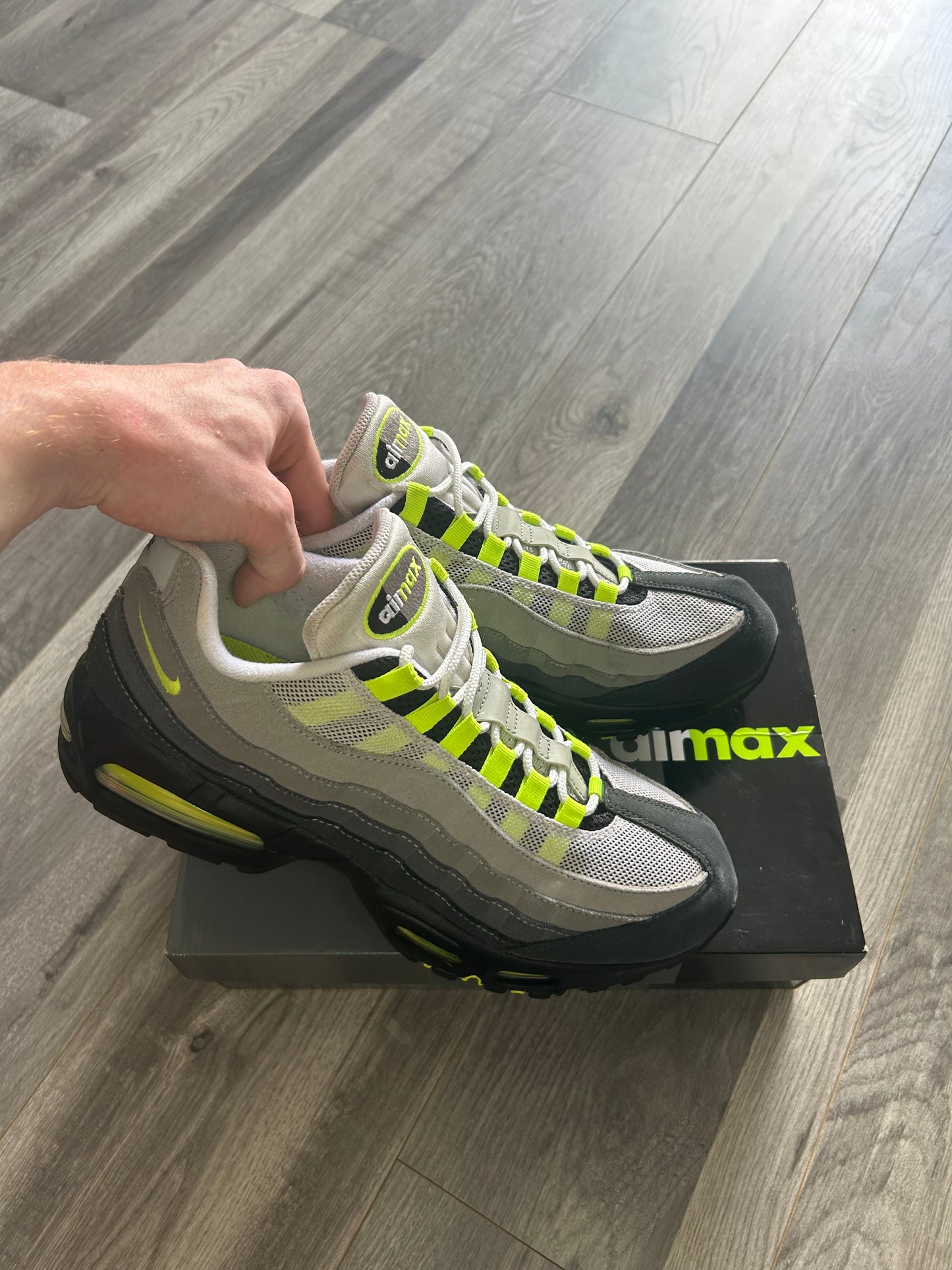 Nike Airmax 95 big bubble neon 2026 uk 10.5 used