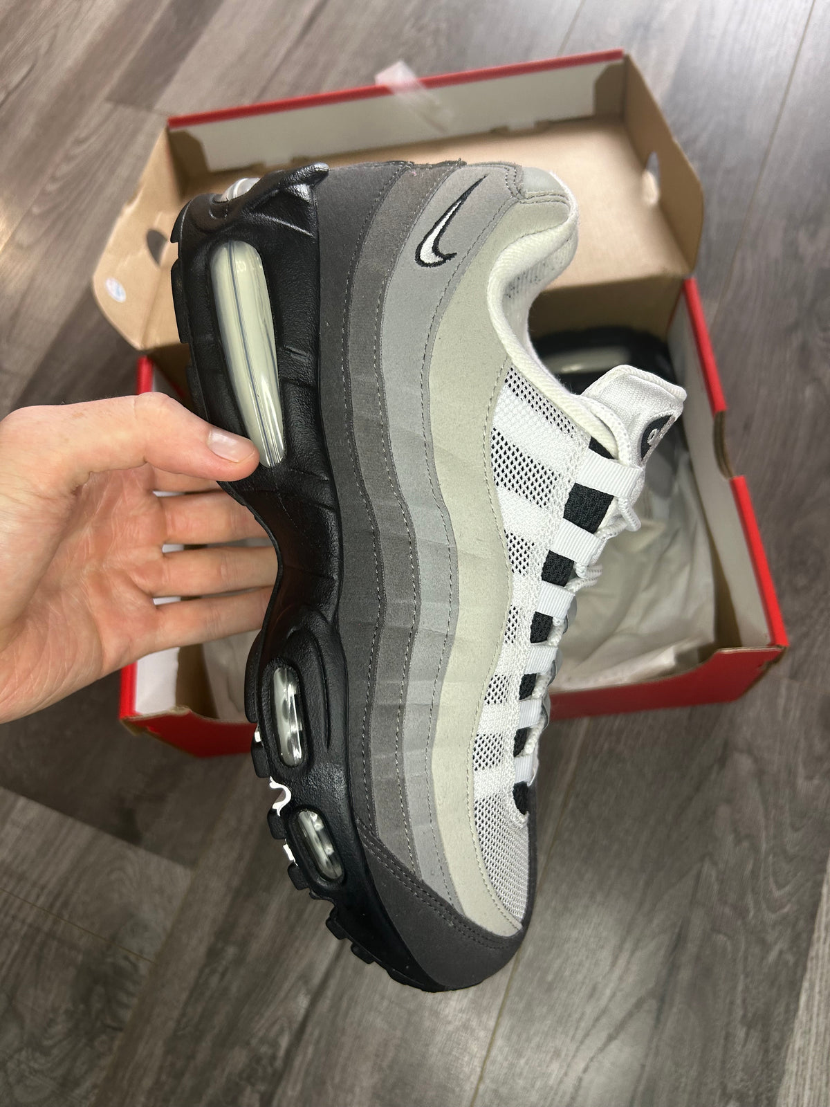 Nike Airmax 95 granite big bubble used uk 9