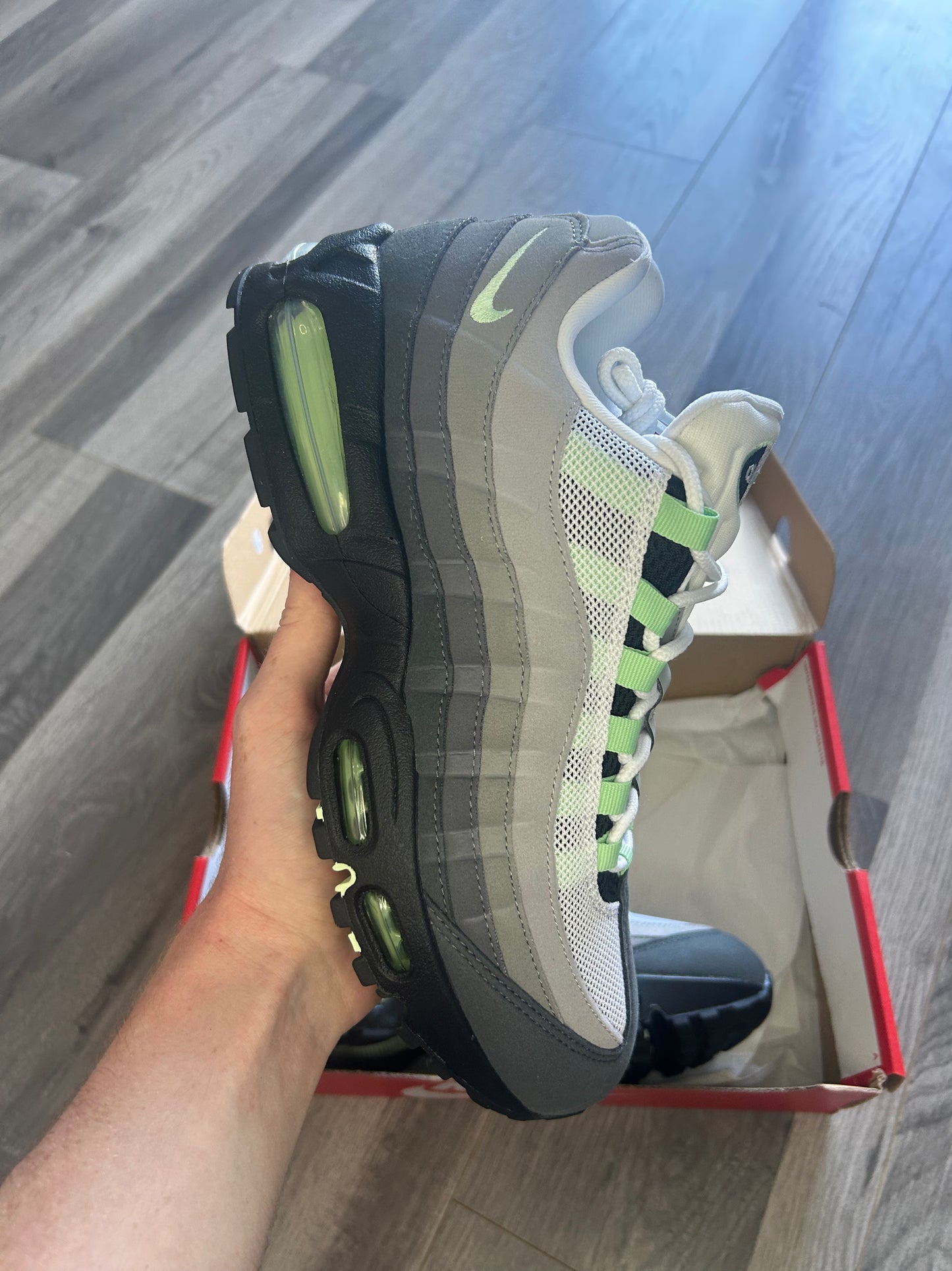 Nike Airmax 95 fresh mint big bubble uk 8 brand new